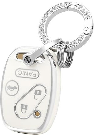 OFFCURVE Schlüsselhülle mit Schlüsselanhänger für Honda, vollständiger Schutz, Autoschlüssel-Hülle für Honda Accord Crosstour CR-V Civic Element Pilot Schlüsselanhänger, Keyless Entry Remote