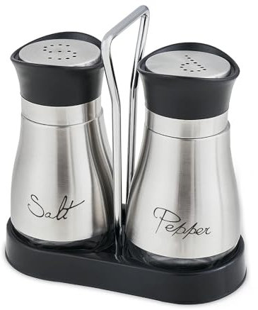 CCHONG Salt and Pepper Shaker Set (Silver)