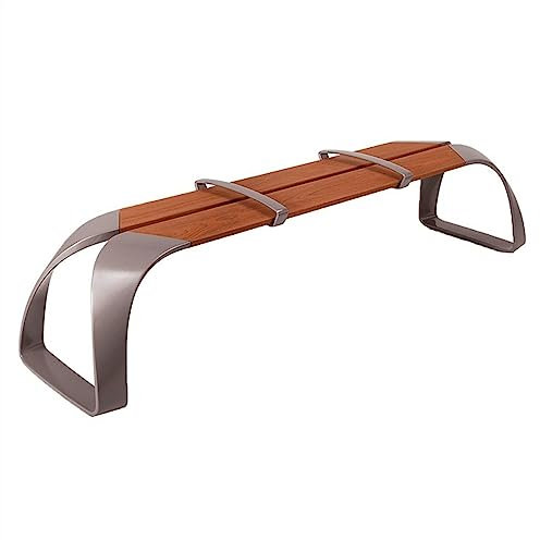 Bank Sitzbank Moderne Outdoor-Parkbänke, Edelstahl-Gartenbankstuhl ohne Rückenlehne, minimalistische Outdoor-Möbel, Freizeitsitze for Rasen, Innenhöfe, Terrassen Gartenbank ( Size : 200*45.5*42CM )