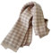 YIUPEDRFG Karierter Schal für Kinder, exquisites Handwerk, feine Nähte, fusselfrei, Neujahrsmode, Kinderschal, Wollstrickschal, Winter, Beige