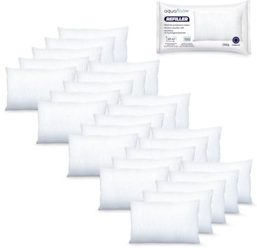 Aquafloow Luftentfeuchter Nachfüllbeutel, Granulat im 280g Nachfüll-Beute, Raum-Entfeuchter, Nachfüll-Packs | Verhindert Schimmel, Schützt Wände Unangenehme Gerüche – 25er Pack