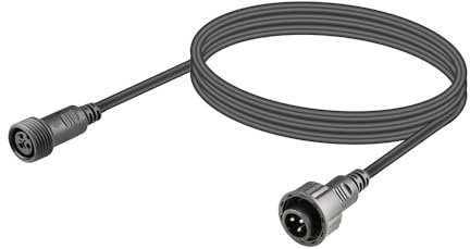 Waterproof Dmx Cable XLR Connection Wire 1m Dmx Extension Cable, Outdoor Dmx Cable Connector Converter for Stage Lights Hand in Hand 3 Pin Dmx Waterproof Wire