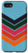 Hülle für iPhone SE (2020) / 7 / 8 Buntes abstraktes gestreiftes 80er-Jahre-Retro-Streifen-Design #049