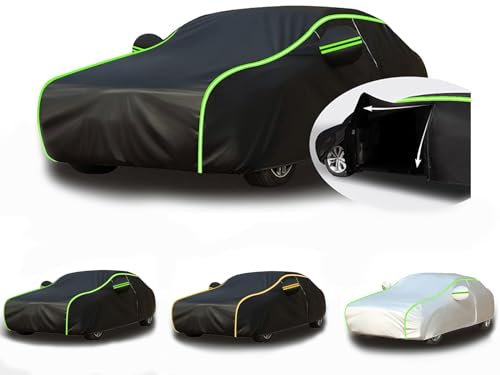 Autoabdeckung Outdoor Für Peugeot 208, Autoplane Wasserdicht, Hagelschutzplane Auto, Auto Abdeckplane Atmungsaktiv, Autogarage Abdeckung, Hohe Elastizität Und Weichheit (Color : 1, Size : with Cotto