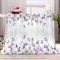 Kuscheldecke Decke Lila Lavendel 100x130 cm Fleecedecke Flauschig Weich Warme Wohndecke Sofadecke für Teens Erwachsene, Schlafdecke Tagesdecke für Bett Couch