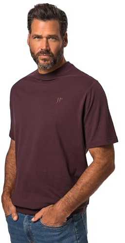 JP 1880 Herren große Größen Übergrößen Menswear L-8XL T-Shirt, Bauchfit, Basic, Halbarm aubergine 8XL 712616110-8XL