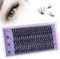 Lot de 120 extensions de cils individuels réutilisables, doux et super fins, pour le maquillage à la maison - 10 à 16 mm - 40D