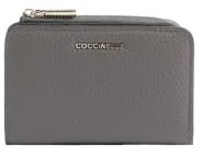 Coccinelle Metallic Soft Kleine Geldbörse für Damen, graphit, Taglia unica