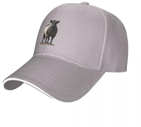 CIZIEOE Baseballmütze Basecap Galloway Cow Cap mit Gürtel, Baseballkappe, Ballkappe, Hut für Damen und Herren