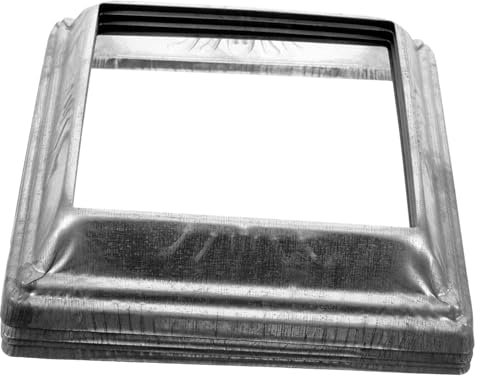 KITANDOVE 4-teilige Zaunpfosten-abdeckkappen Metall Pfostenschürzen Beton Zaunpfostenkappen Außen Pfostenabdeckungen