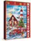 Christmas Lighthouse Funny Puzzles for Adults 1000 Pieces, Colorful Winter Holiday Animal Landscape Jigsaw Puzzles, Beautiful Xmas Vacation Tree Dog Nutcracker Puzzle