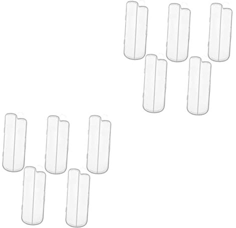 JOINPAYA 2 Juegos Contenedor De Almacenamiento De Cuchara Estuche Utensilios Bebe Porta Cuchara Contenedor De Cubiertos Cuchara De Escritorio Transparent 5 Piezas * 2