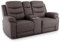 Raburg Kinosessel 2er-Fernsehsessel mit mechanischer Relax- & Liegefunktion, Easy-Lift, Getränkehalter, Snackfach, Komfortpolsterung, je Sitz 130 kg belastbar – Pixx, Mikrofaser|Anthrazit