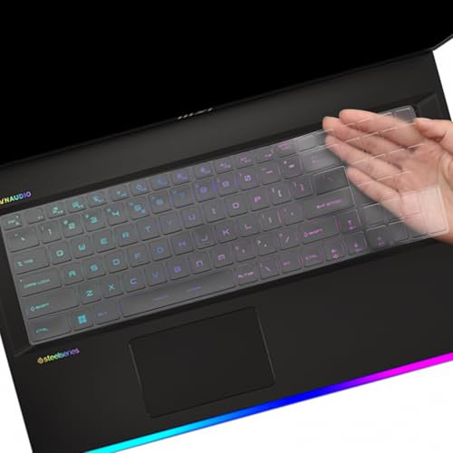 Keyboard Cover for MSI Stealth GS76 GS75, MSI Vector/Leopard GP76 GP75,Raider GE77HX GE77 GE76 GE75 GE63, Katana GF75,Titan GT76, MSI Pulse GL75 GL65 15.6 17.3 MSI Gaming Keyboard Skin Protector-TPU