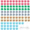 Silicone Beads for Keychain Making, 100 PCS 15mm Silicone Beads Bulk, Round Silicones Bead, Colorful Braclet Bead Adult Jewellery Making Kit for Bracelets Pens Crafts Jewelry Make(5 Colors)