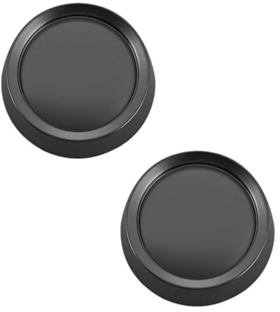 CAMGJORT 26115-E Round Fan Control Light Dimmer Switch Knob,1/4 inch Dia D Shaped Shaft,Black(2 PCS)