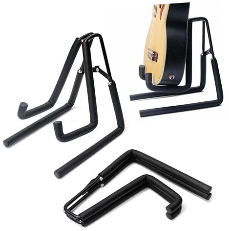 Toyvian Klappbarer Mini Gitarrenständer Für Gitarre Ukulele Bass Und Violine Stabiler Aus Hochwertigem Material Platzsparend Für Musiker