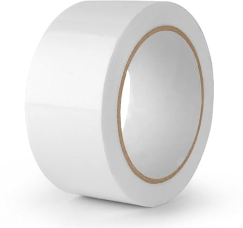 Tokaneit 1 Rouleaux Ruban Adhésif Toilé Waterproof, Ruban Adhésif Toilé Blanc, Duct Tape, Imperméable Réparations et Bricolage pour Tous Types Réparations Consolider Colmater Connecter, 30 mm x 50 m