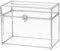 QUARKZMAN Glas-Kartenbox Hochzeitskartenbox mit Schloss für Hochzeitsfeier, 25,5 cm x 14,5 cm x 20 cm Umschlagkartenhalter für Empfang, Abschlussfeier, Geschenkkarten, Silber