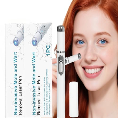 Bik-enda Nicht-invasiver Stift zur Entfernung von Muttermalen und Warzen,Stift zur Warzenentferner,Warzen-Entfernen Dunkler Flecken für Körper,Muttermal-Entfernen für alle Hauttypen(2 Stück)