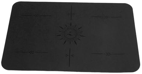 Fafeicy Die Stabilisierung der Nähmaschine Mat Pu Anti Slip Pad Reduziert Schwingungen und Bewegung, Schützt Tischflächen vor Kratzern (BLACK)