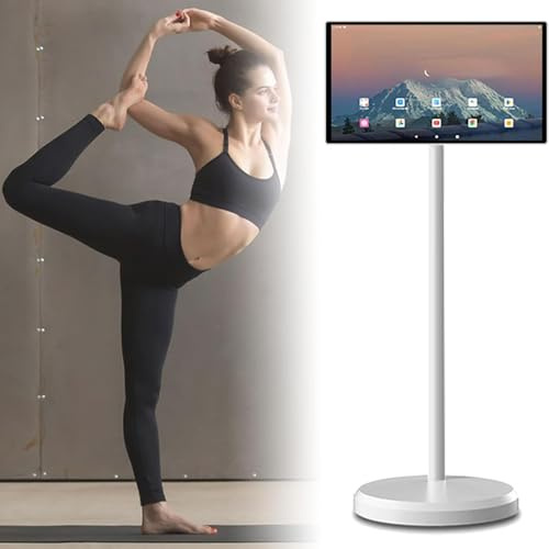 Pantalla táctil giratoria portátil con conectividad inalámbrica, pantalla universal para exteriores con Bluetooth/WiFi, cámara y soporte ajustable para una visualización flexible