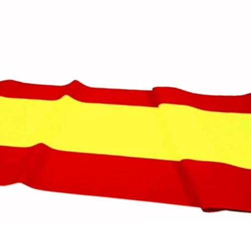 Durabol Bandera de España Nacional Española en Satén y Poliéster,Múltiples Tamaños Guirnalda y Rollos (5 M pancarta,ancho 90cm)