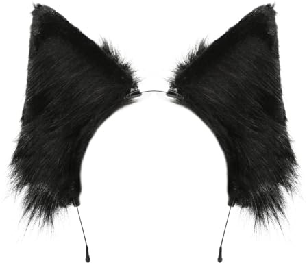 Montrestar Katzenohren Haarreif Erwachsene, Fuchs Ohren Haarreif, Katzen Ohren Plüsch, Fuchs Kostüm Stirnband für Damen Halloween Karneval Cosplay Mottoparty Kopfbedeckung