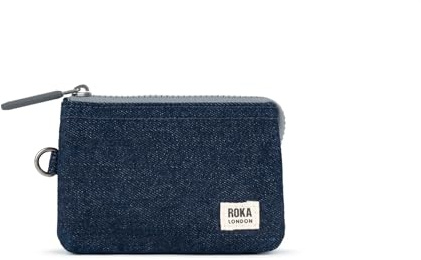 ROKA London Carnaby Small Recycled Canvas Dark Denim Cotton