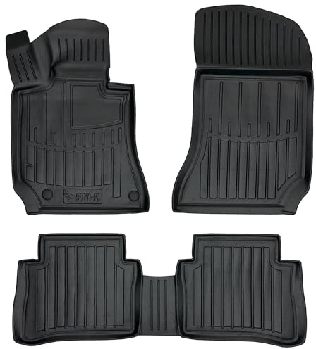 Gummimatten 3D passend für Mercedes Klasse E IV W212 (2009-2016) Kombi/T-Modell/Estate, Sedan/Limousine | Gummimatte | Auto Fußmatten Gummi | rutschfeste Antirutschmatte