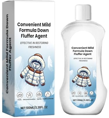KOAHDE Down Jacket Foam Dry Cleaner,100ML,1PC,Multi-Purpose Dry Cleaning Clothing Cleansing Foam Rinse-Free Agent,Fluffy Clothes