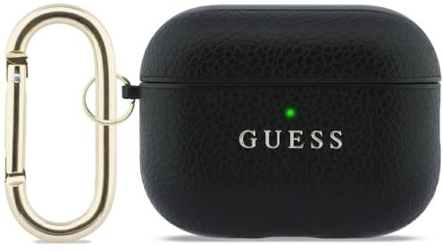 CG Mobile Guess mit genarbtem Logo-Schutzhülle für AirPods Pro 3 (Schwarz)