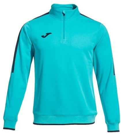 Joma Herren-Sport-Sweatshirt mit halbem Reißverschluss, XS-4XL, Thermofleece-Futter und Stehkragen, Olimpiada