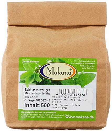 Makana Baldrianwurzel für Tiere, geschnitten, 500 g Tüte