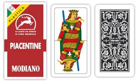 Modiano Piacentine 81/10-100% Kunststoff - Regionale Spielkarten