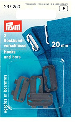 Prym - Steel Black (20 mm) Rockhaken - 1 Einheit