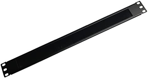 All Metal Parts 1U Brush Strip Cable Management Panel