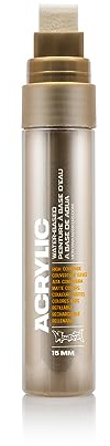 Montana Acrylic Paint Marker, 15mm, Standard Nib, Metallic Gold (059429)