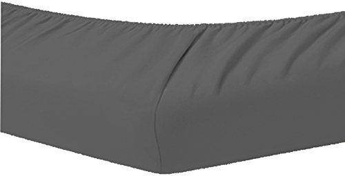 Dormisette Topper Spannbettlaken Boxspring Bett 180-200 x 200-220 cm 8004 Graphit