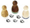 Stemplino® Ministempel - Motiv: Glotzi Maus - 12mm Durchmesser - Holzstempel Kinder Stempel Bullet Journal Stempel Mäuse Stempel