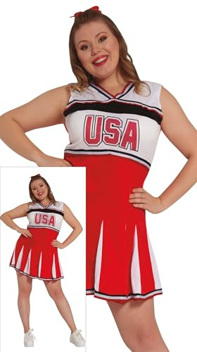 FIESTAS GUIRCA Cheerleader Fancy Dress Costume Girl Age 5-6 Years