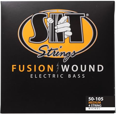 SIT Strings Fusion Wound Nickel Bass Guitar Strings (S.I.T.), 4-String Bass Medium 50-105, NRB50105L