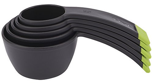 T-fal 84066 Ingenio Measuring Cup Set, Plastic, Black