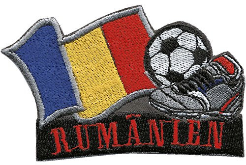 AUFNÄHER - Fußball - Rumänien - 77927 - Gr. ca. 8 x 5 cm - Patches Stick Applikation