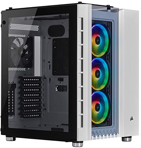 Corsair Crystal Series 680X RGB Case da Gaming, Flusso d’Aria Elevato Vetro Temperato ATX Smart, Bianco