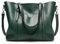 AINUOEY Femme Sac a Main Sacs à Bandouliere Portés épaule Feminin Cabas Original PU Cuir 76612 1pc ensemble Vert