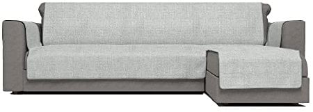 Komfort-Antigleiten-Sofa-Decke mit chaiselongue,240cm, grau