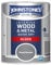 Johnstone's - Wood & Metal Paint - Gloss Finish - Steel Smoke - 750ml - Water Based - Non Drip & Quick Drying - Radiator Paint - Low Odour - Dry in 1-2 Hours - 8m2 Coverage per Litre