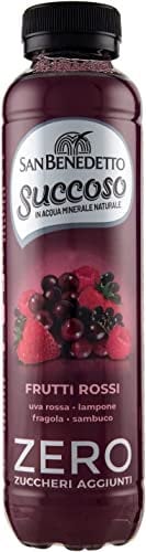 24 x San Benedetto Succoso Fruits rouges zero PET sans sucre 40cl jus de fruits