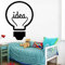 Idee Laden Wandaufkleber Glühbirne Lampe Auto Aufkleber Vinyl Vektor Plotter Schnitt Dekoration 36X49Cm